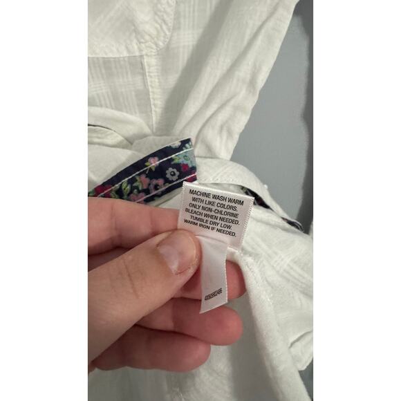 SO White Fitted Button Down Shirt 100% Cotton Juniors Size Small Long Sleeves - Picture 5 of 7